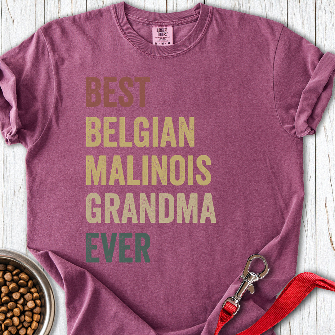 Belgian Malinois Grandma Premium Tee Berry