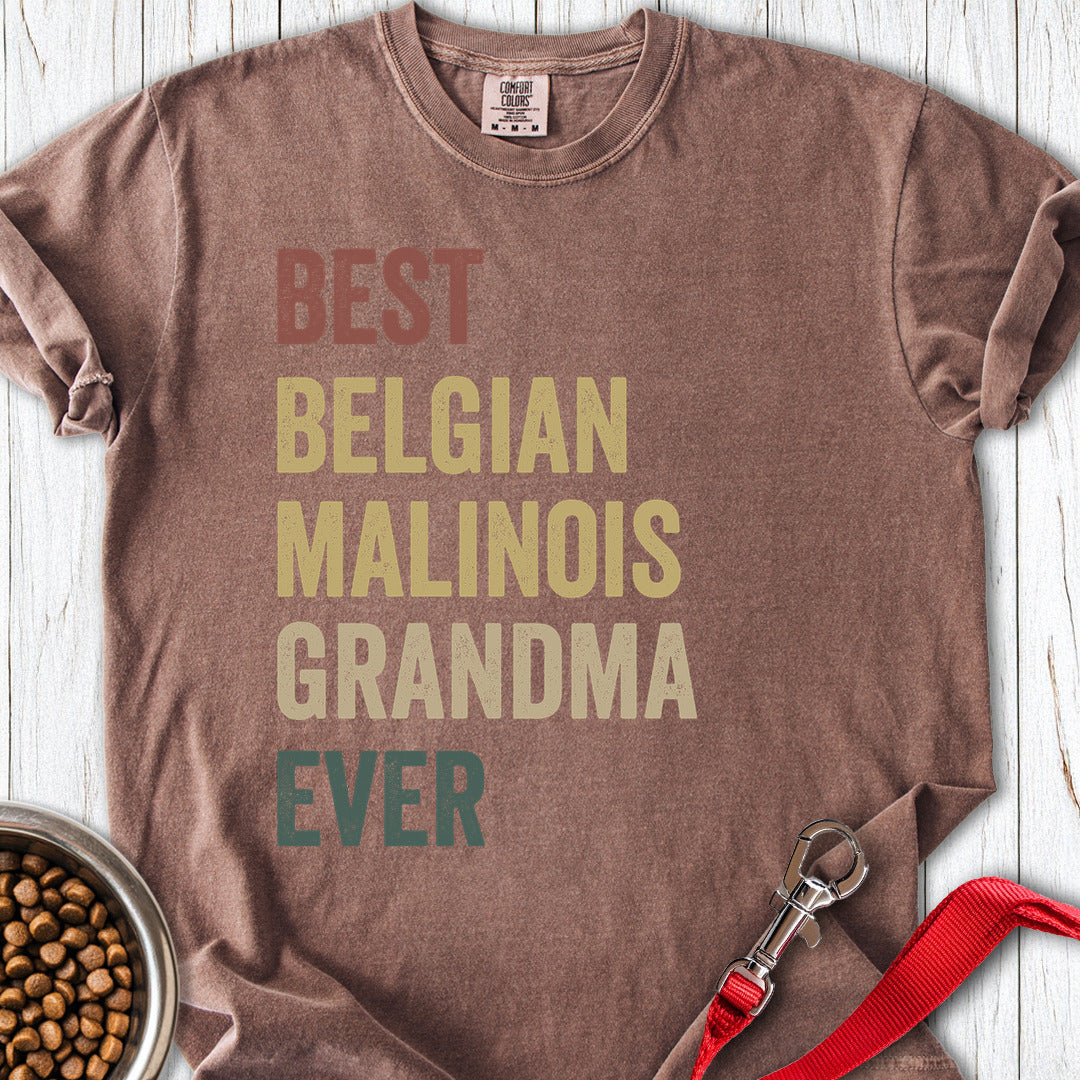 Belgian Malinois Grandma Premium Tee Espresso