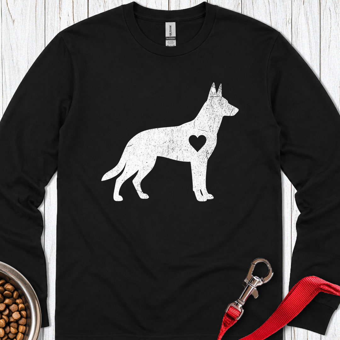 Belgian Malinois Love Long Sleeve — Black