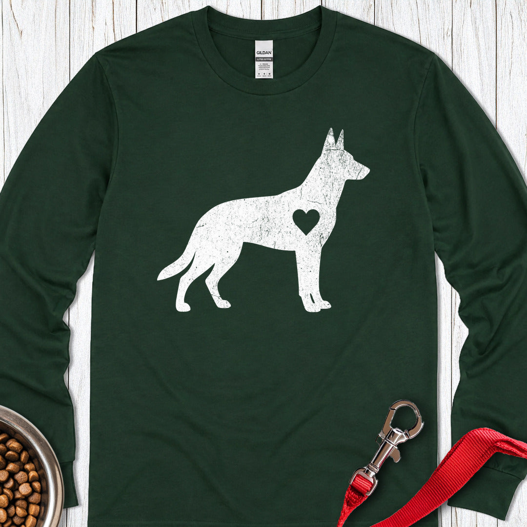Belgian Malinois Love Long Sleeve — Forest Green