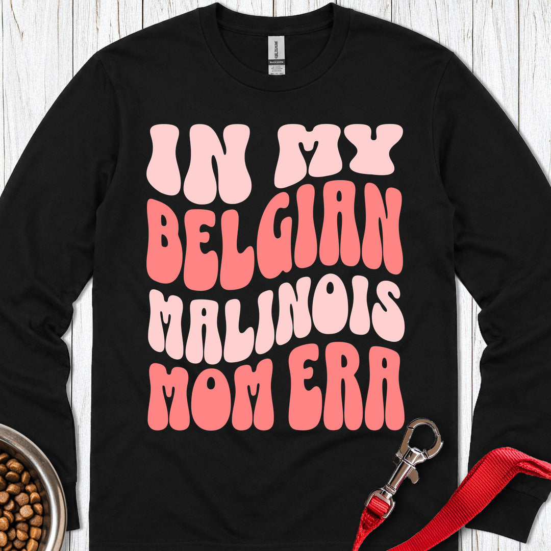 Belgian Malinois Mom Long Sleeve — Black
