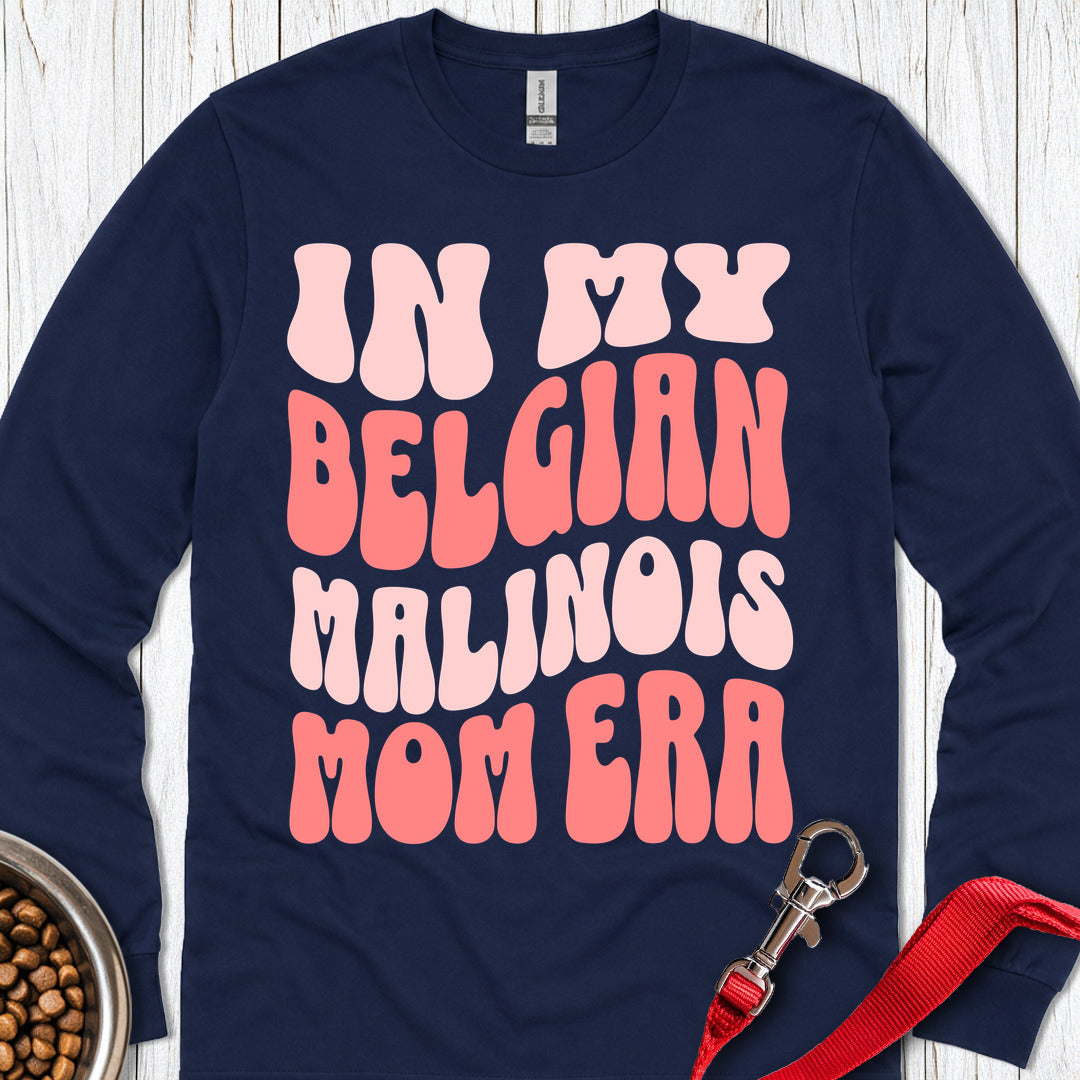 Belgian Malinois Mom Long Sleeve — Navy