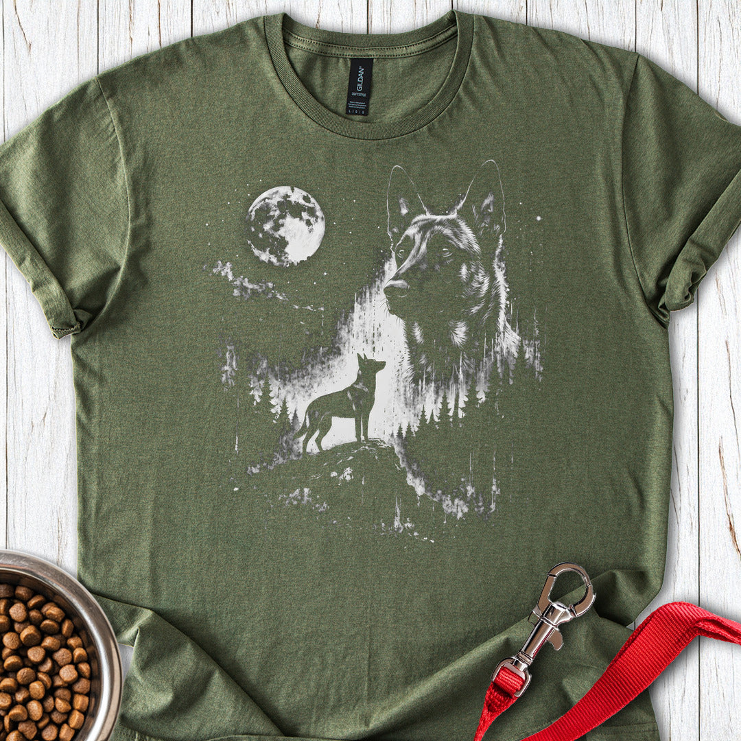 Belgian Malinois Moon Military Green