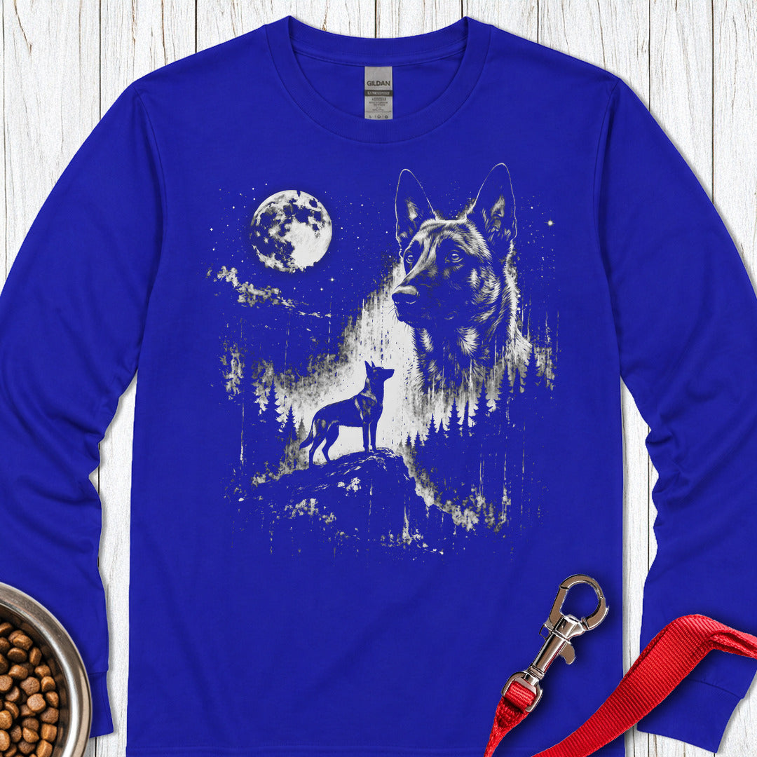 Belgian Malinois Moon Long Sleeve — Royal