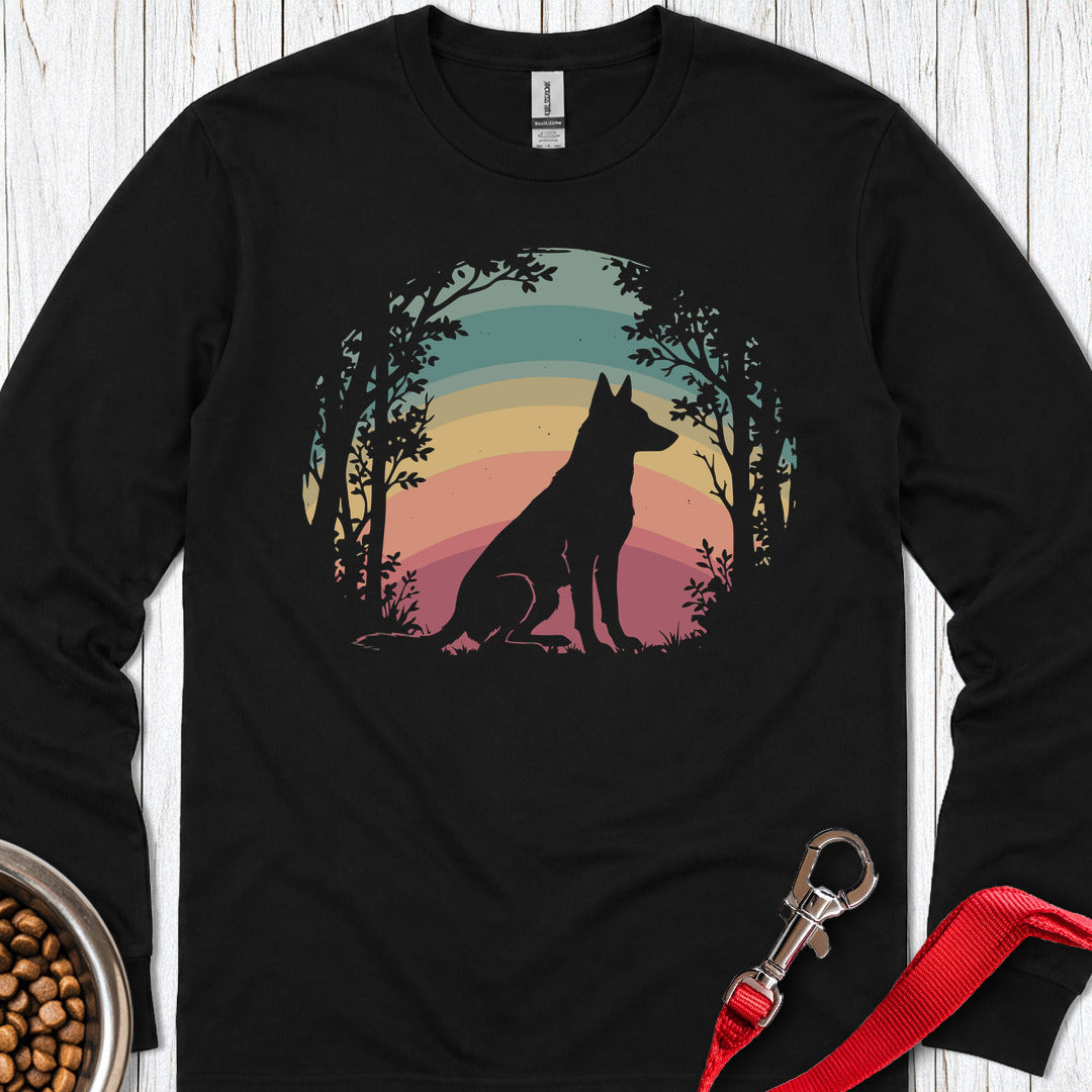 Belgian Malinois Nature Long Sleeve — Black