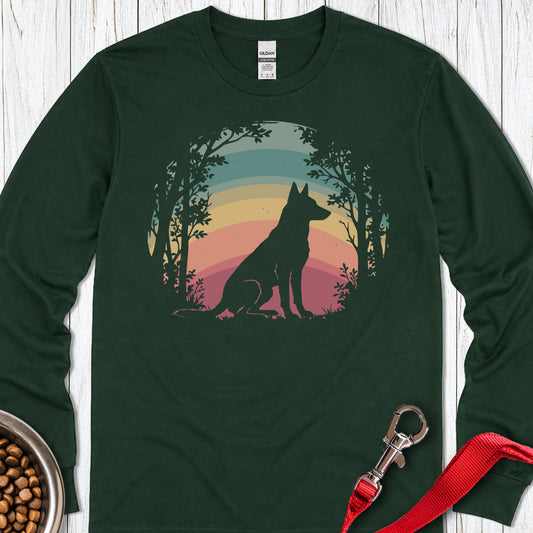 Belgian Malinois Nature Long Sleeve — Forest Green