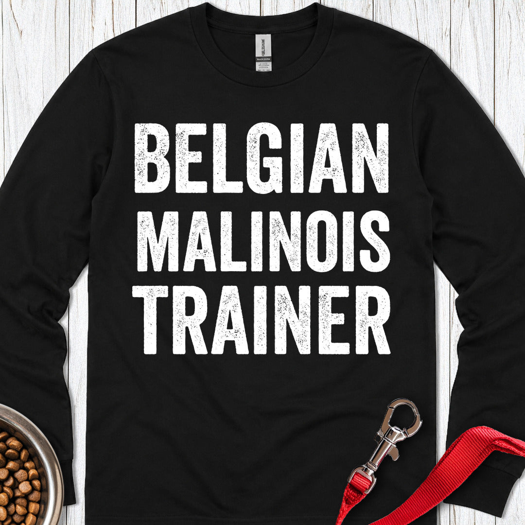 Belgian Malinois Trainer Long Sleeve — Black