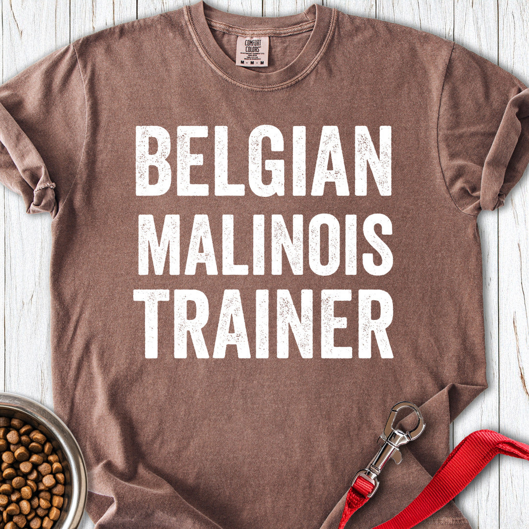 Belgian Malinois Trainer Premium Tee Espresso