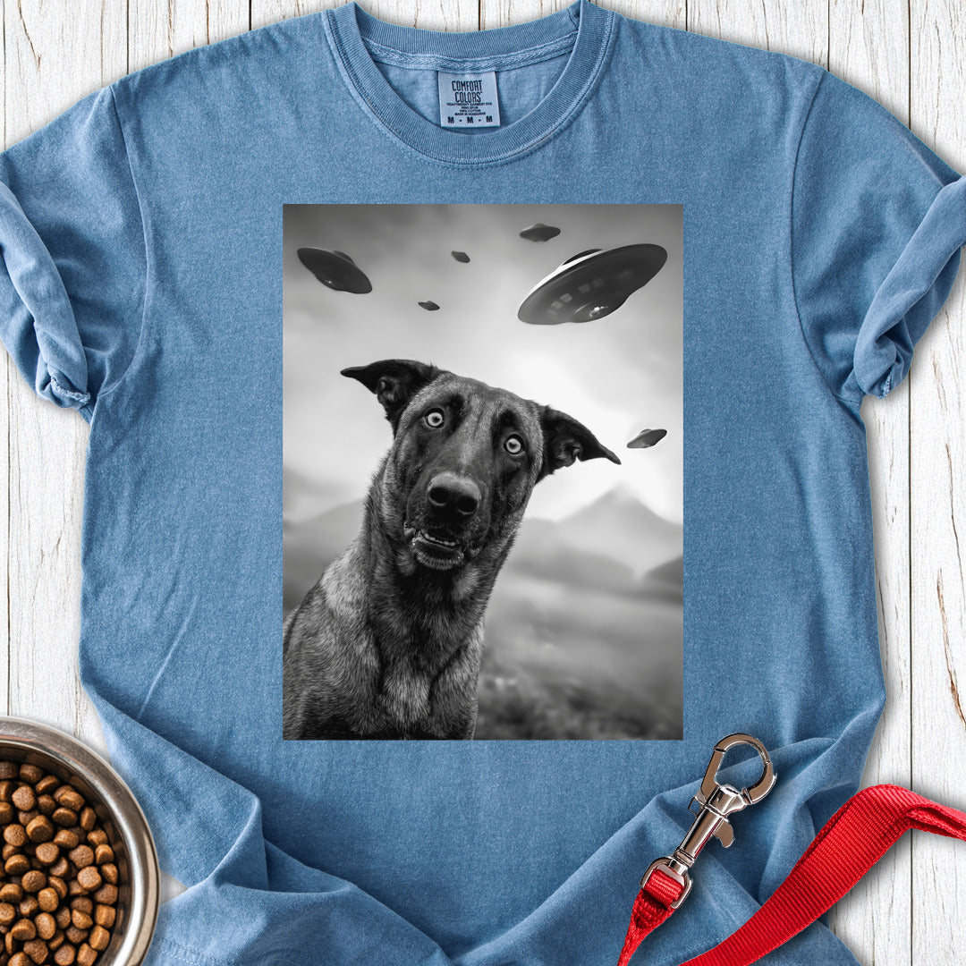 Belgian Malinois UFO Premium Tee Blue Jean