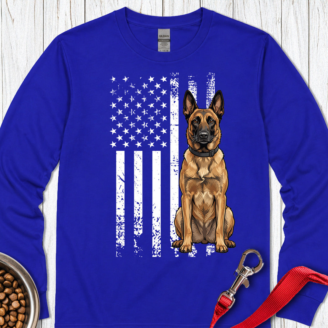Belgian Malinois USA Long Sleeve — Royal