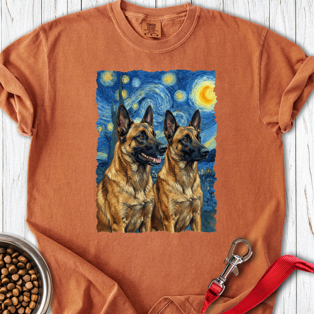 Belgian Malinois Van Gogh Premium Tee Yam