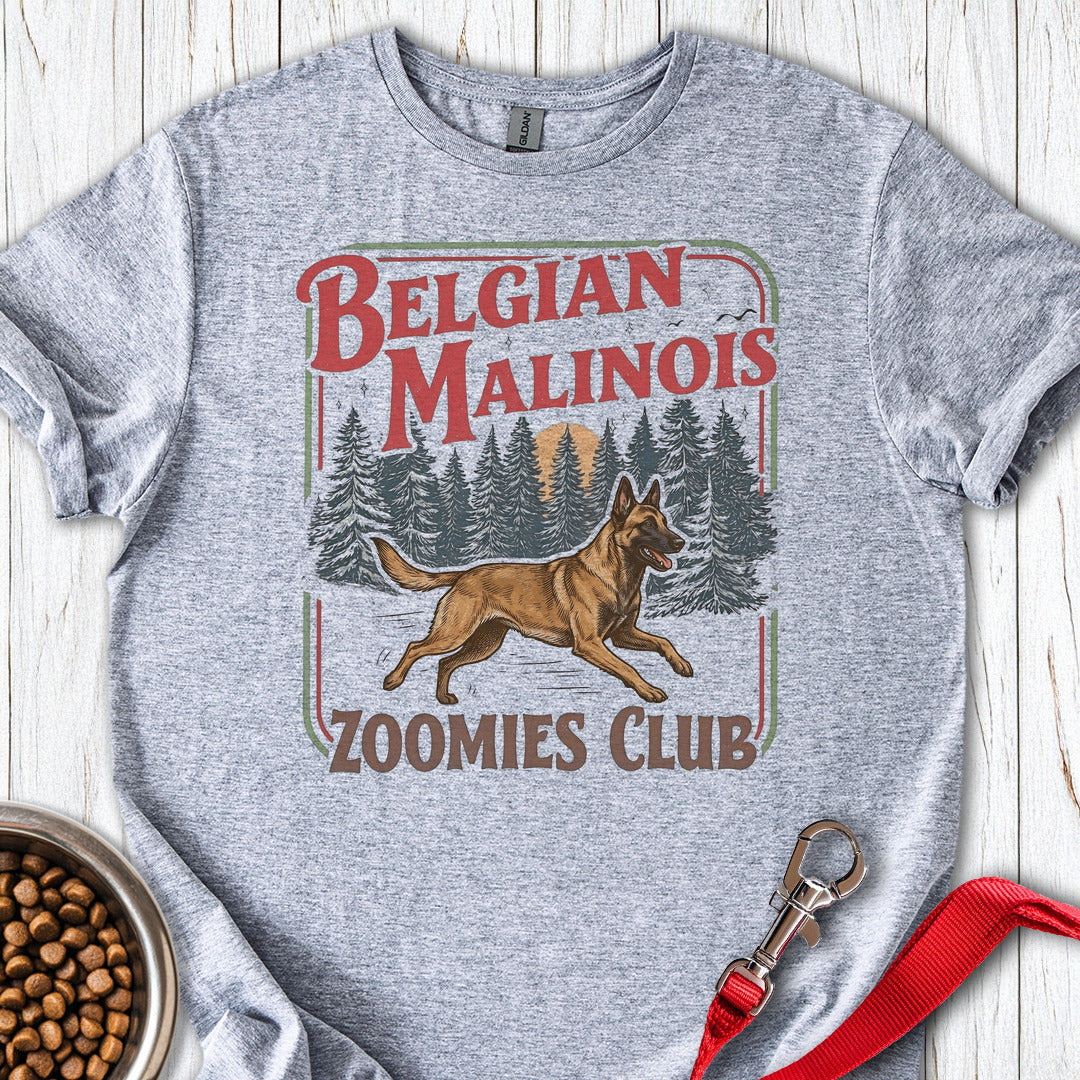 Belgian Malinois Zoomies Club Sport Grey