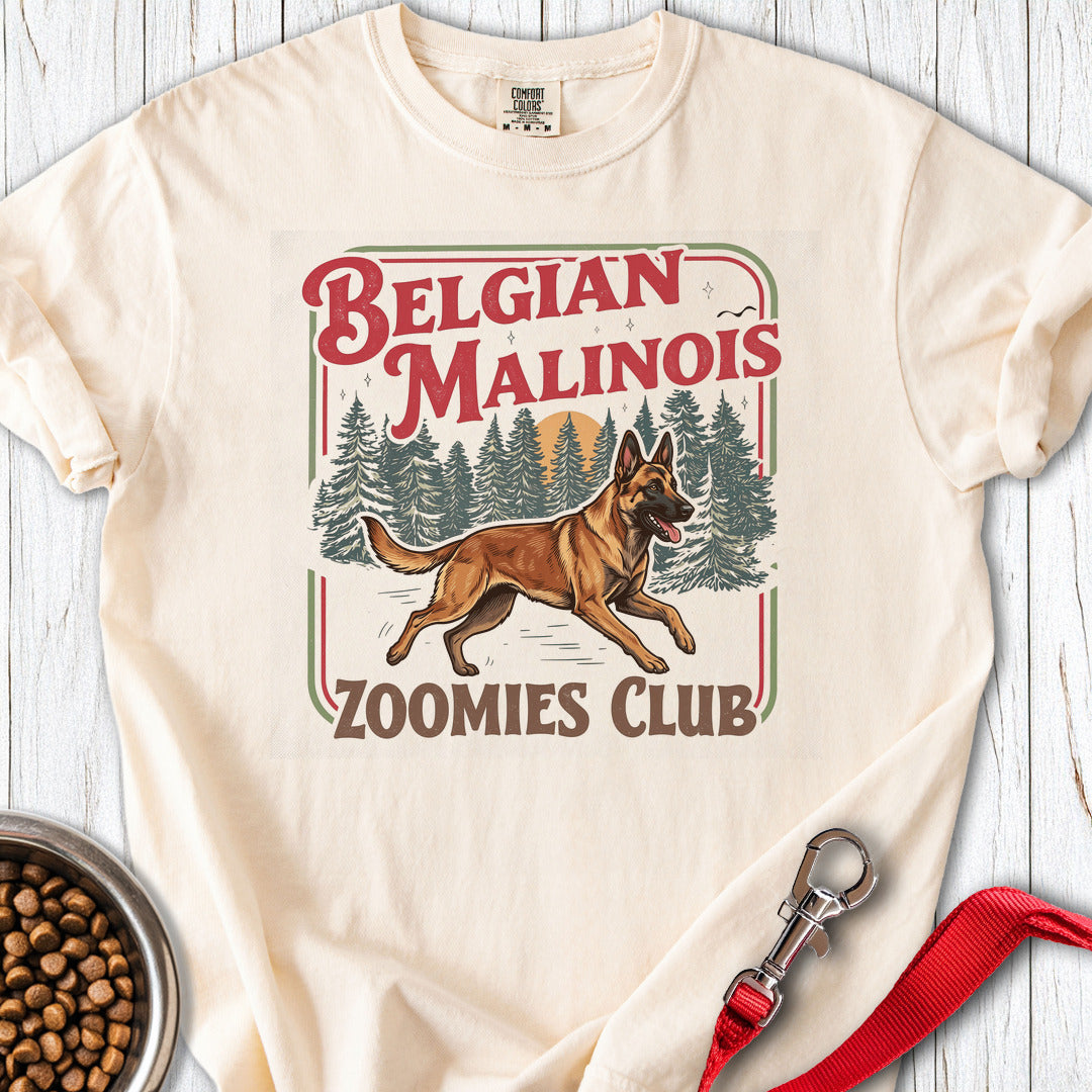 Belgian Malinois Zoomies Premium Tee Ivory