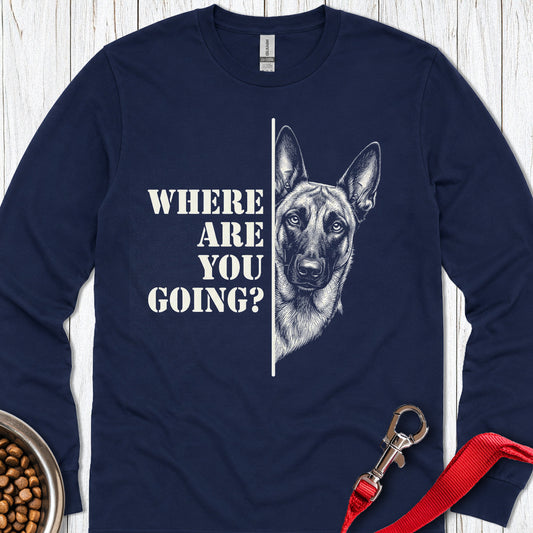 Belgian Mallinois Following Long Sleeve — Navy
