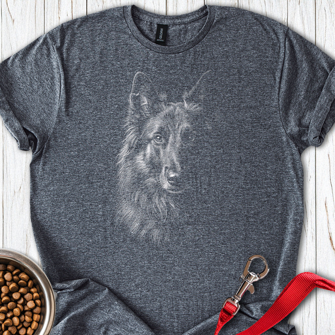 Belgian Tervuren Engraved — Dark Heather