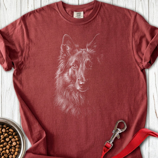 Belgian Tervuren Engraved Premium Tee Brick