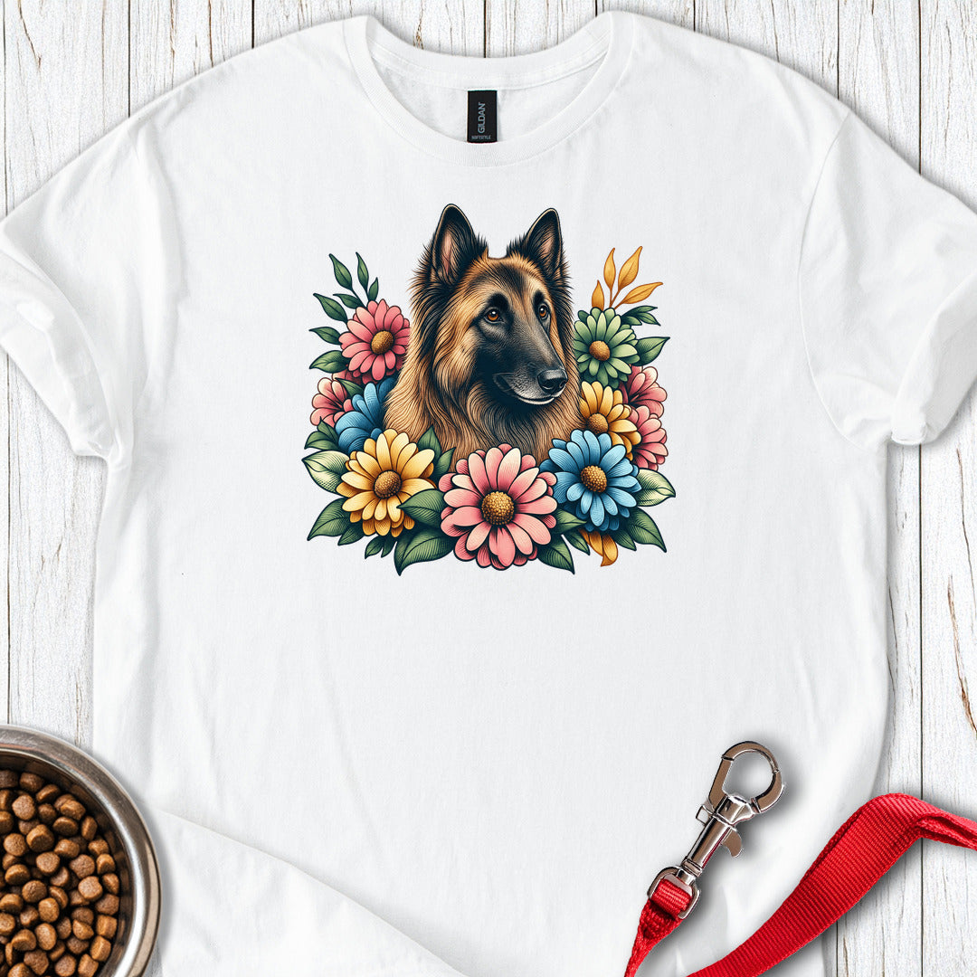 Belgian Tervuren Flower Wreath — White