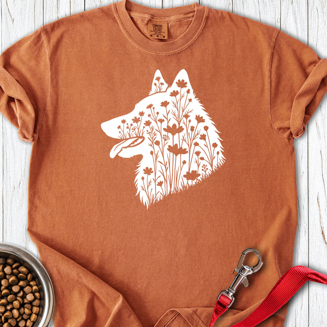 Belgian Tervuren Flowers Premium Tee — Yam
