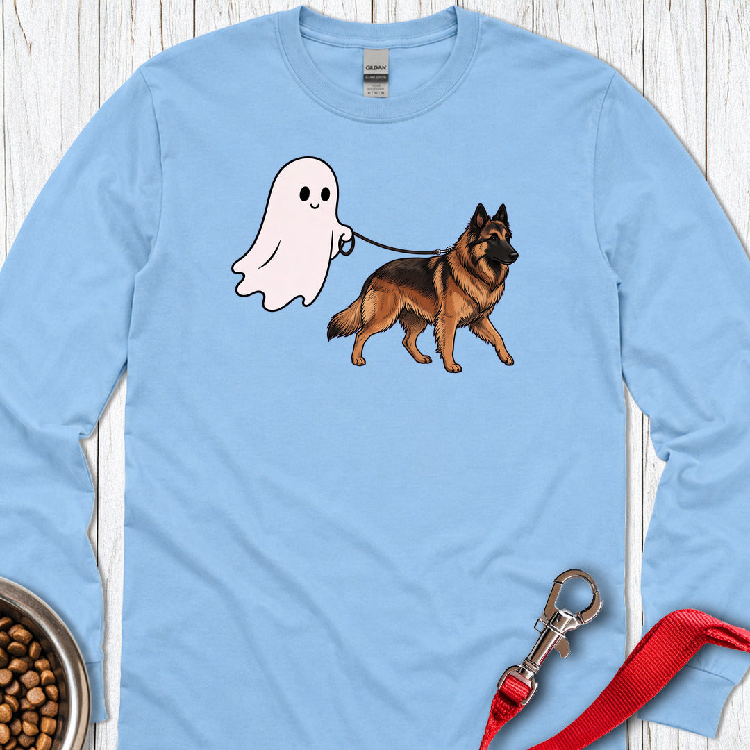 Belgian Tervuren Ghost Walk Long Sleeve — Carolina Blue