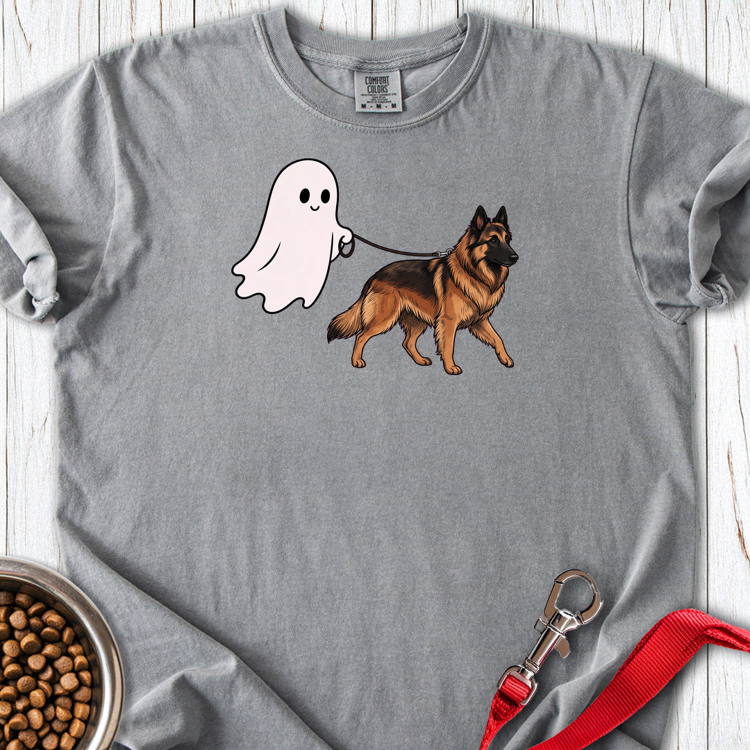 Belgian Tervuren Ghost Walk Premium Tee — Grey