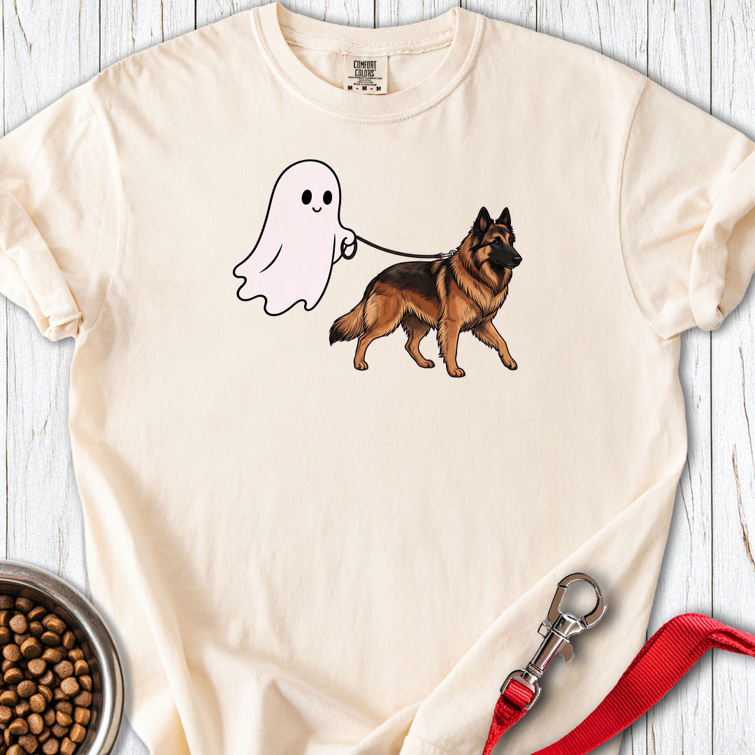 Belgian Tervuren Ghost Walk Premium Tee — Ivory