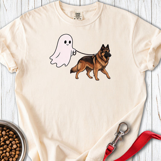 Belgian Tervuren Ghost Walk Premium Tee — Ivory