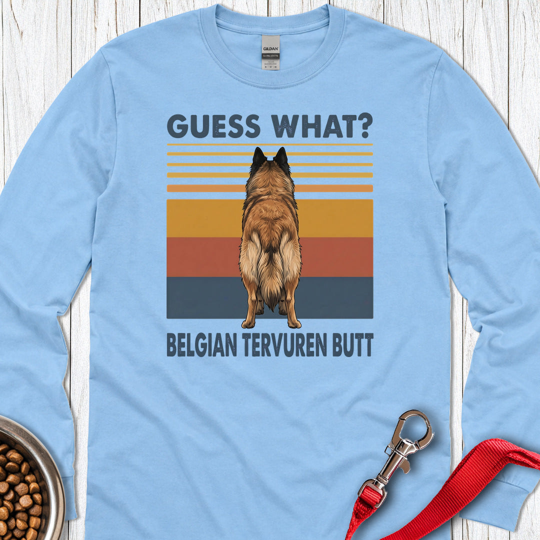 Belgian Tervuren Guess What Long Sleeve — Carolina Blue