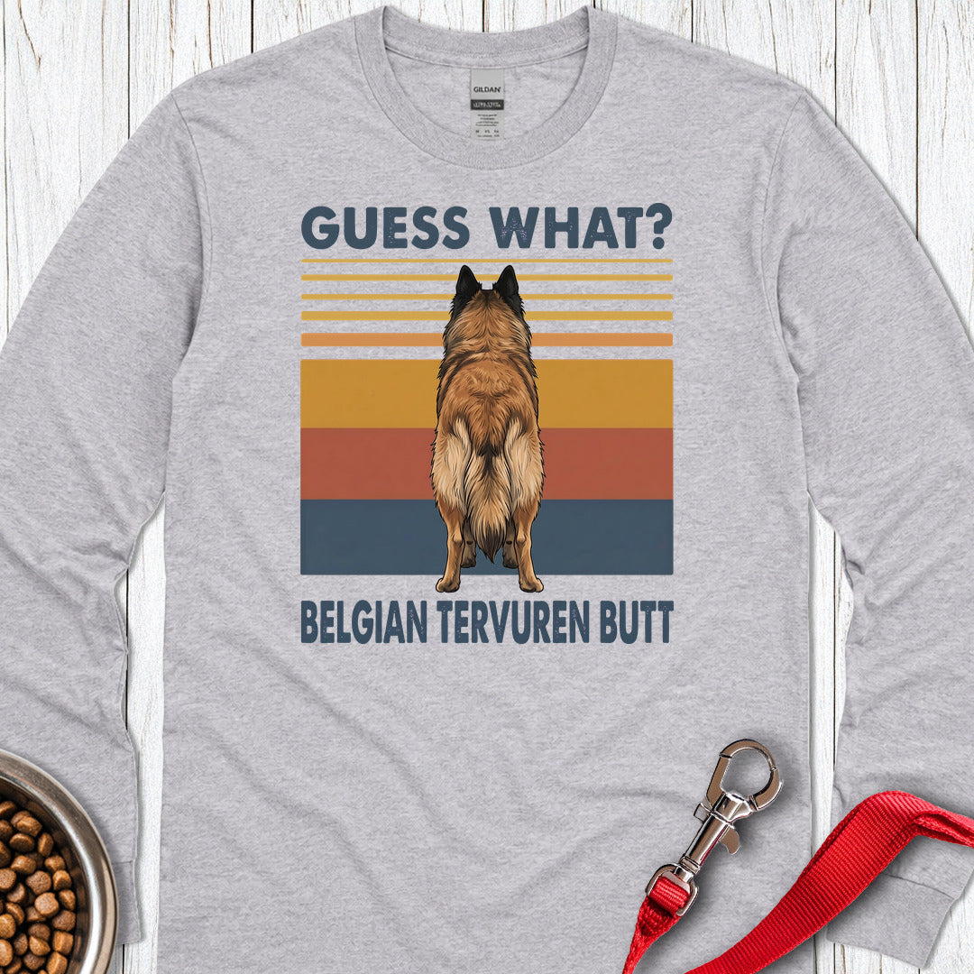 Belgian Tervuren Guess What Long Sleeve — Sport Grey