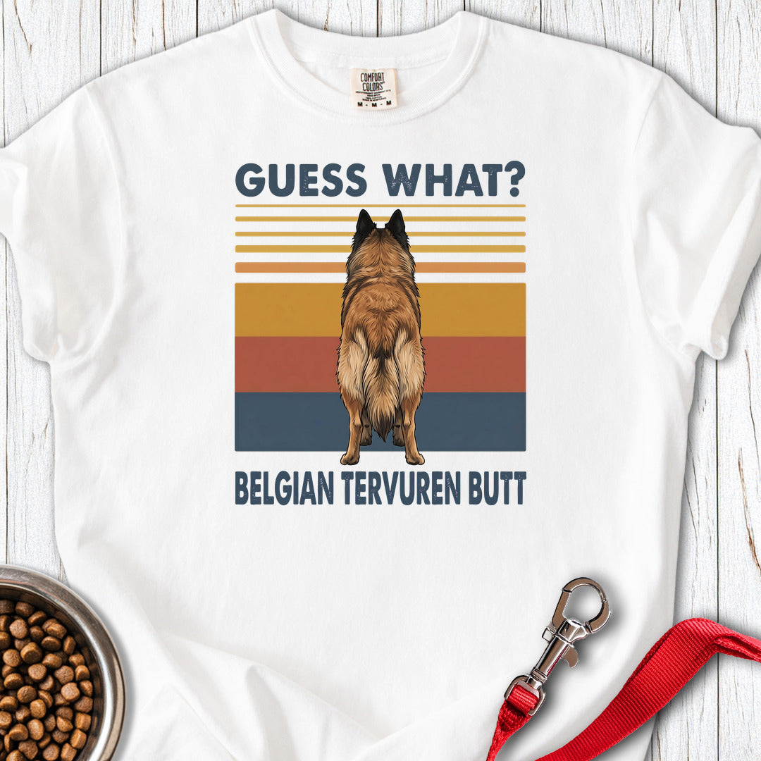 Belgian Tervuren Guess What Premium Tee — White
