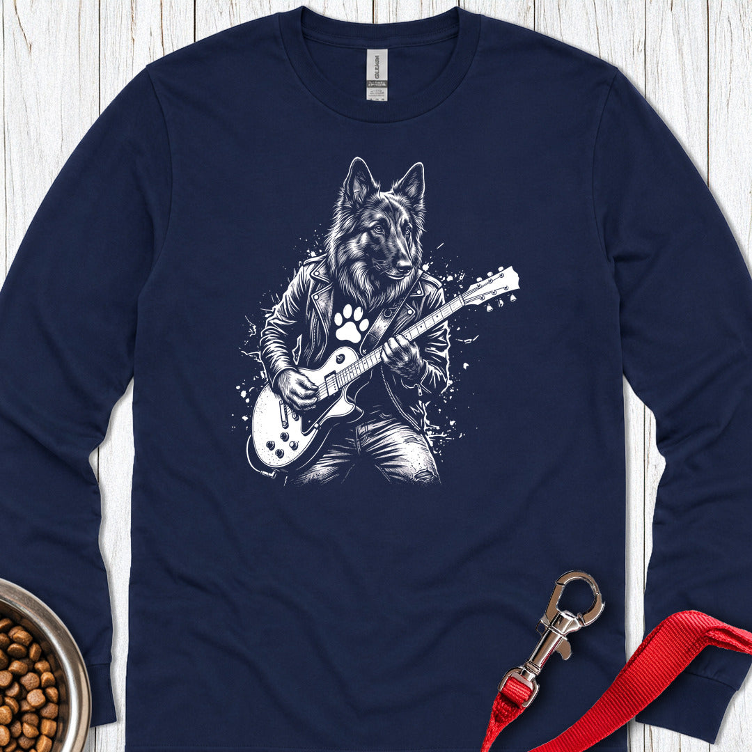 Belgian Tervuren Guitar Long Sleeve — Navy