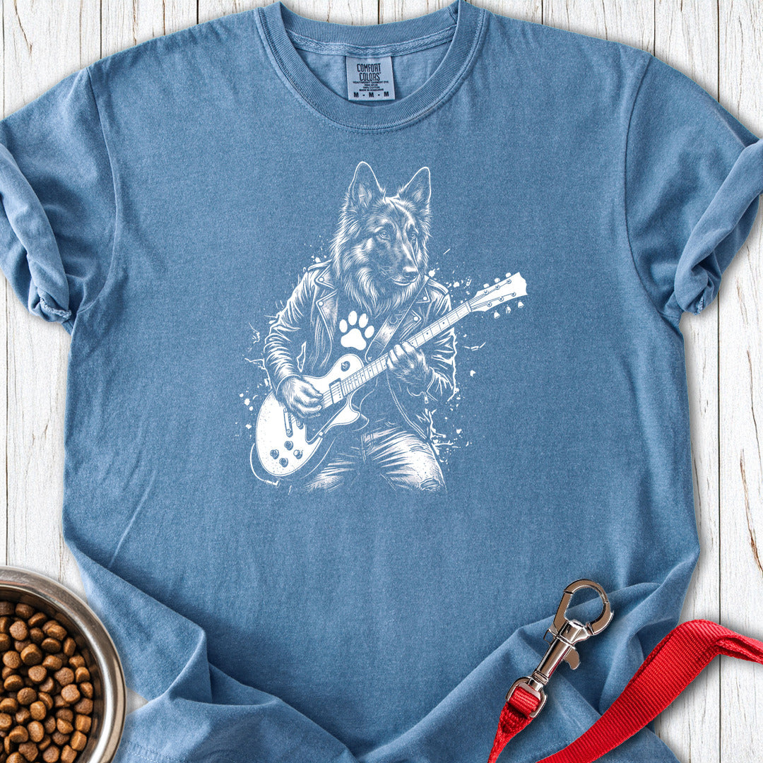 Belgian Tervuren Guitar Premium Tee — Blue Jean