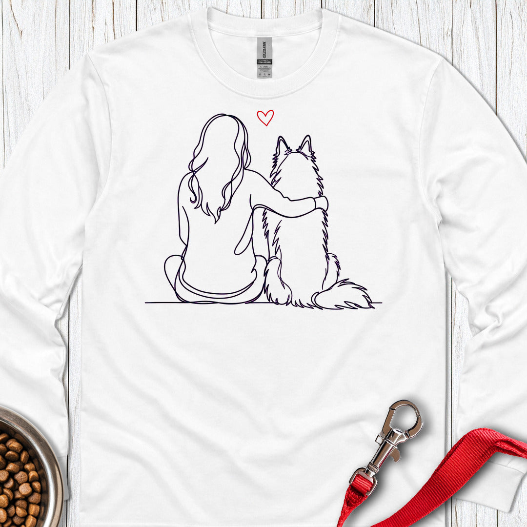 Belgian Tervuren Hug Long Sleeve — White