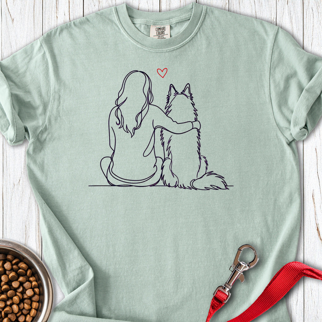 Belgian Tervuren Hug Premium Tee — Bay