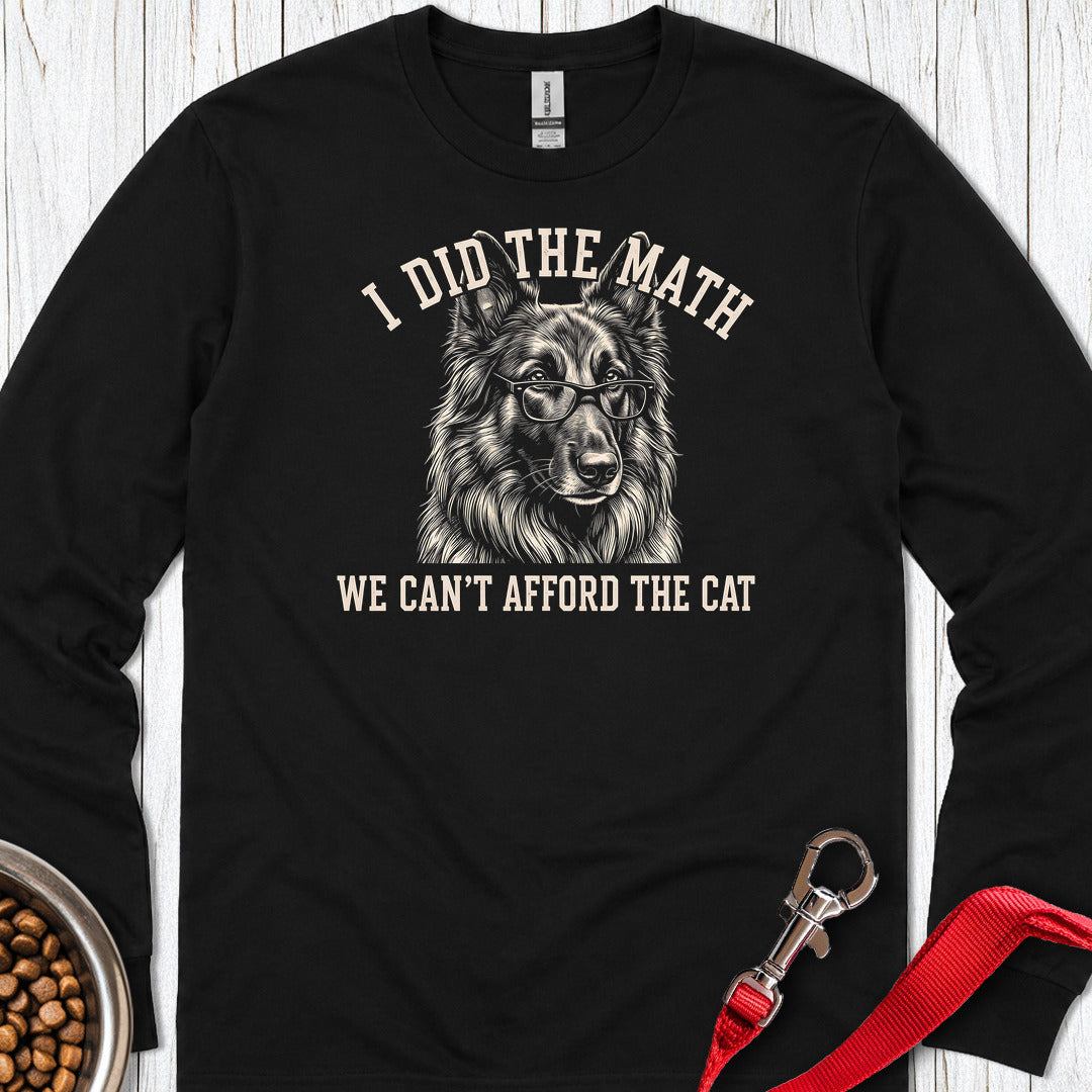 Belgian Tervuren I Did The Math Long Sleeve — Black