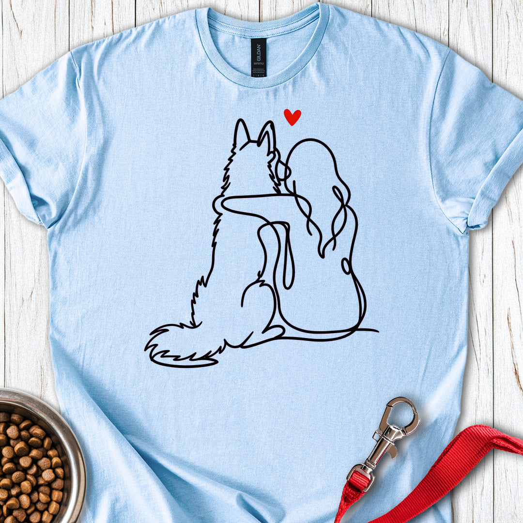 Belgian Tervuren Lineart — Light Blue