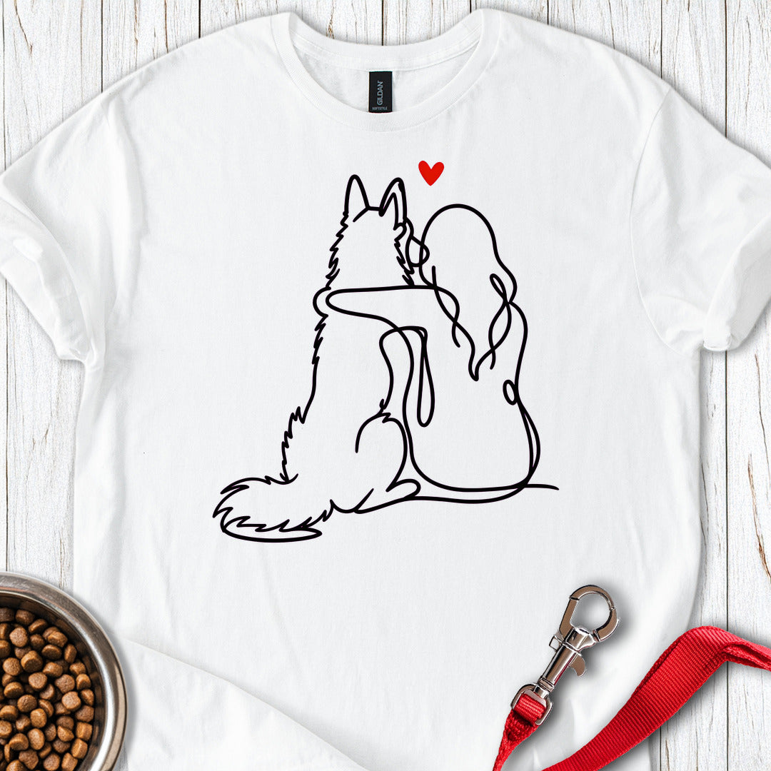 Belgian Tervuren Lineart — White