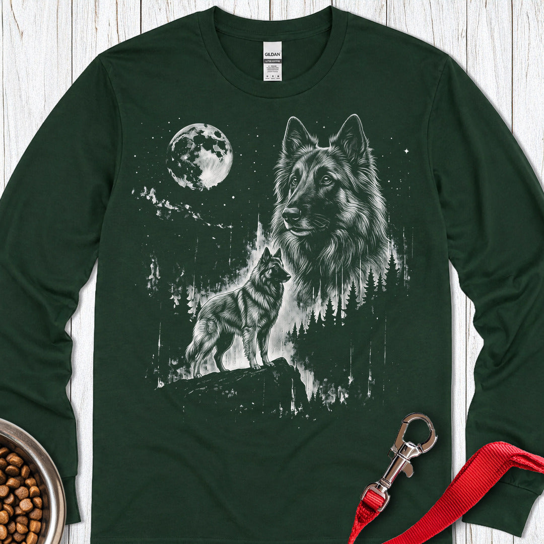 Belgian Tervuren Moonlight Long Sleeve — Forest Green
