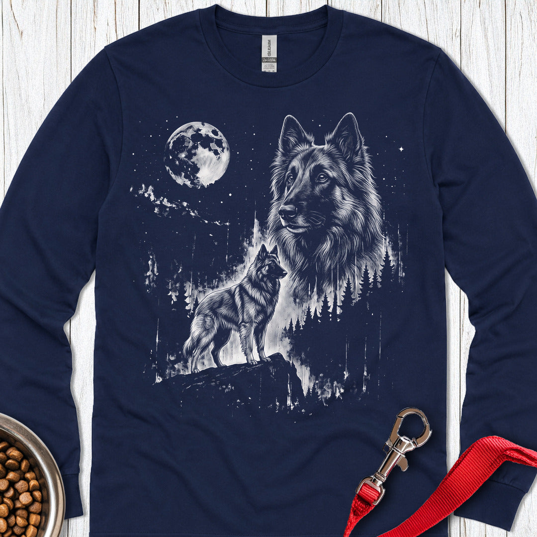 Belgian Tervuren Moonlight Long Sleeve — Navy