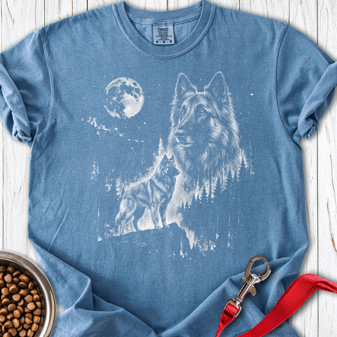 Belgian Tervuren Moonlight Premium Tee — Blue Jean