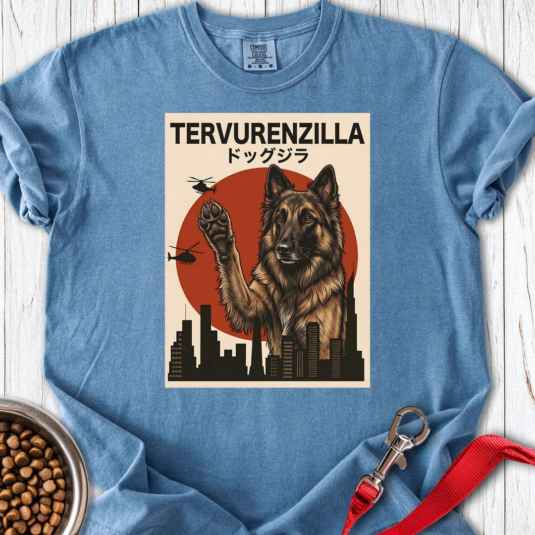 Belgian Tervuren Tervurenzilla Premium Tee — Blue Jean