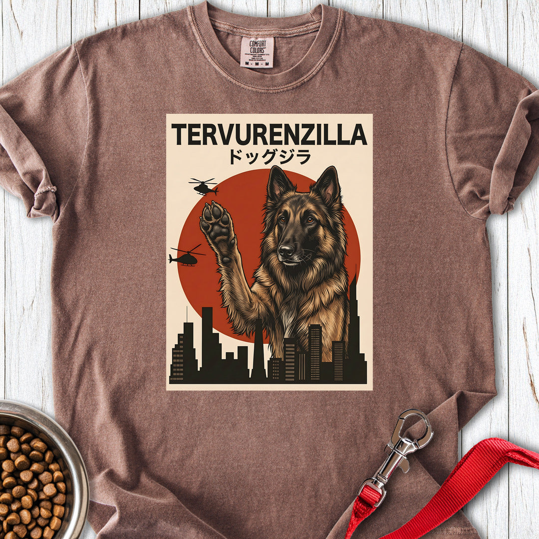 Belgian Tervuren Tervurenzilla Premium Tee — Espresso