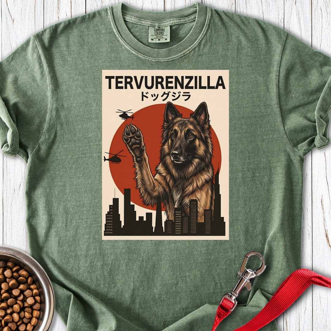 Belgian Tervuren Tervurenzilla Premium Tee — Moss