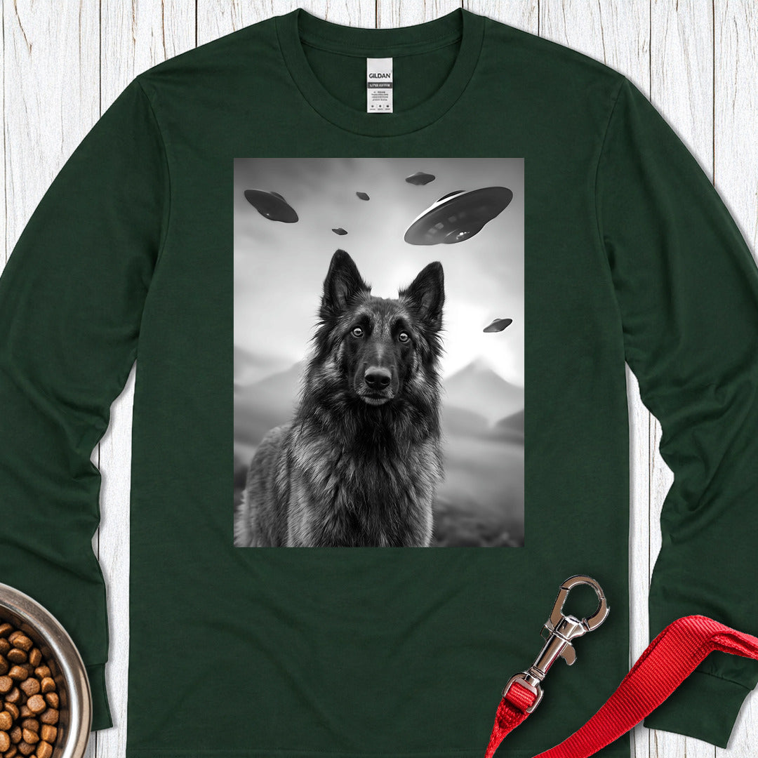 Belgian Tervuren UFO Long Sleeve — Forest Green