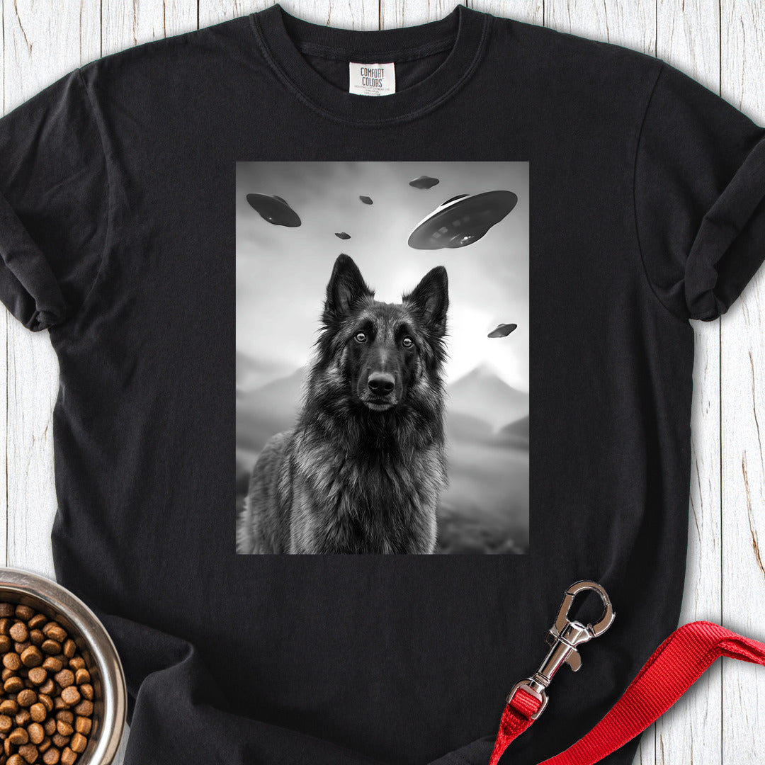 Belgian Tervuren UFO Premium Tee — Black