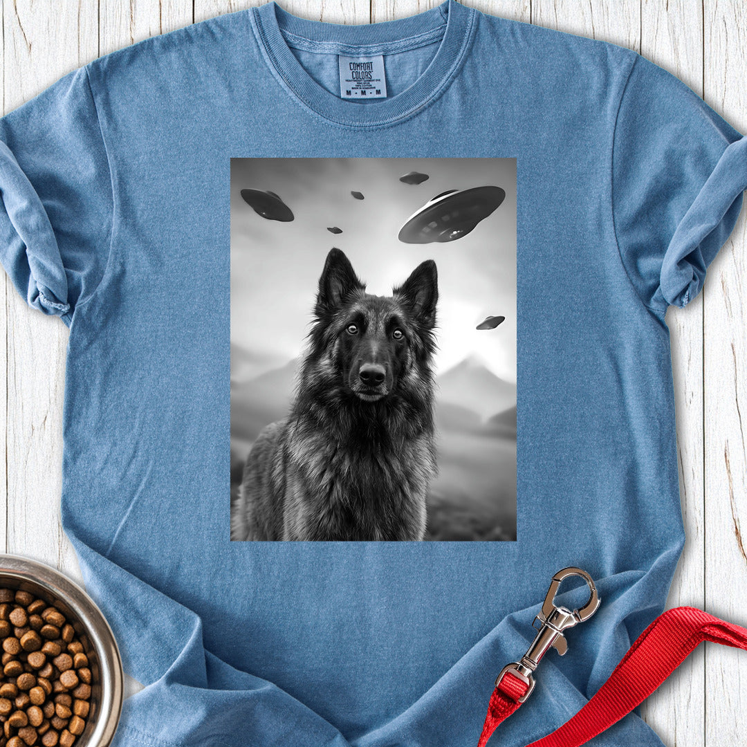 Belgian Tervuren UFO Premium Tee — Blue Jean