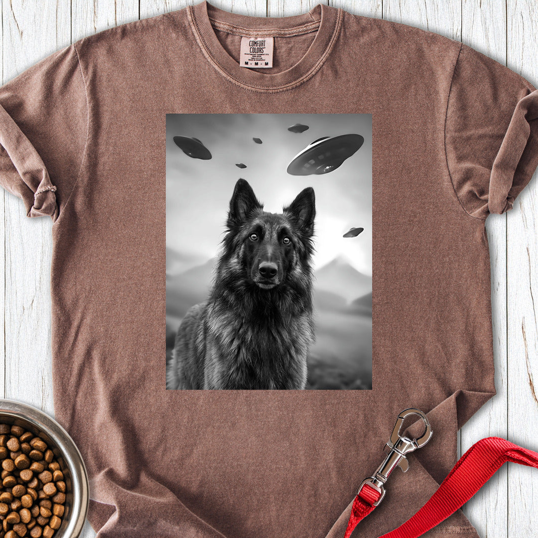 Belgian Tervuren UFO Premium Tee — Espresso
