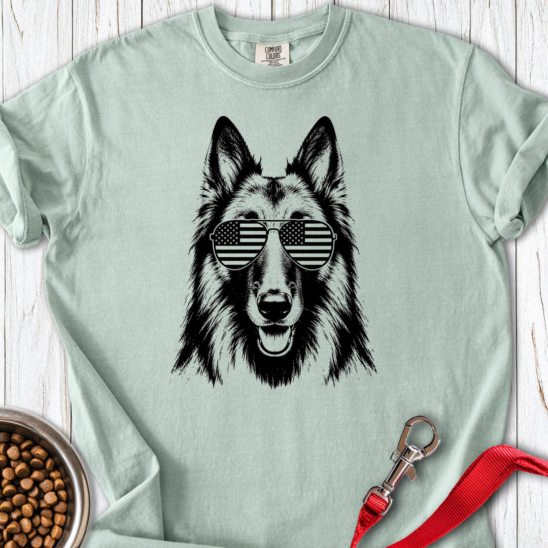 Belgian Tervuren USA Premium Tee — Bay