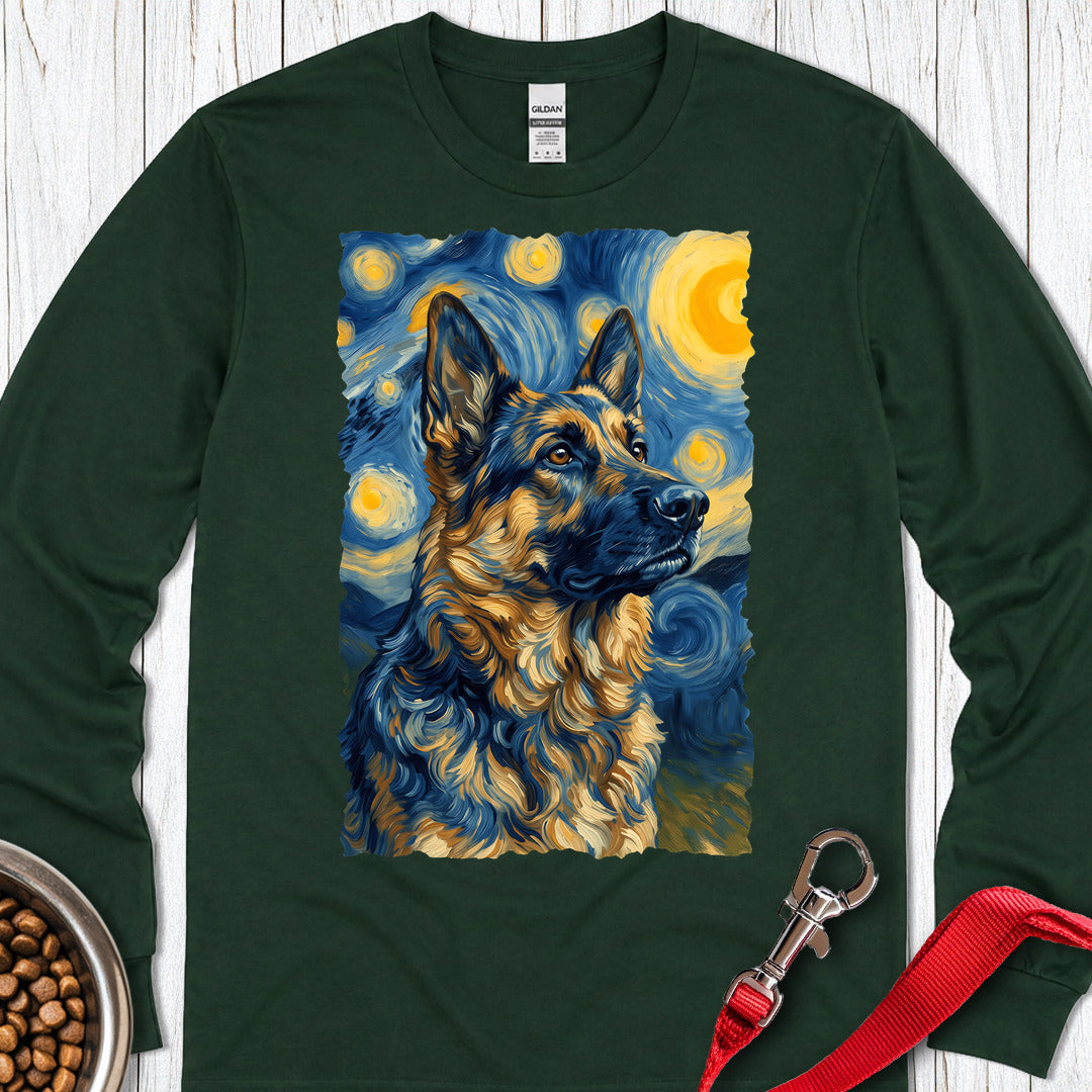 Belgian Tervuren Van Gogh Long Sleeve — Forest Green