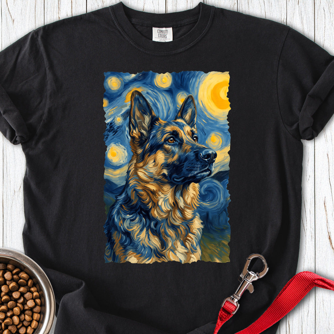 Belgian Tervuren Van Gogh Premium Tee — Black