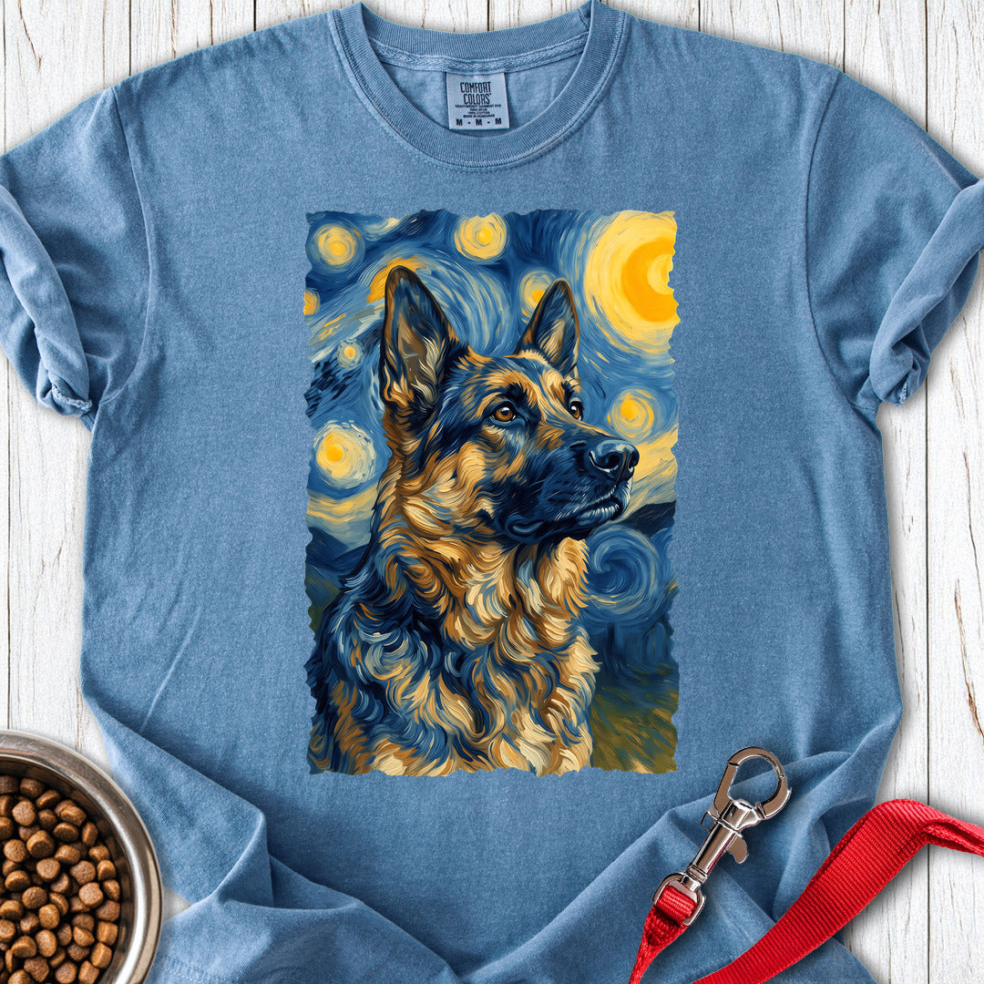 Belgian Tervuren Van Gogh Premium Tee — Blue Jean